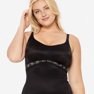 Ruby Ribbon Lace Full Support Cami Size 44 black.